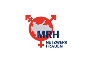 Eine Landkarte der Metropolregion Hamburg mit einem roten Kreis, den Symbolen für Geschlechter und der Schriftzug des Netzwerkes.