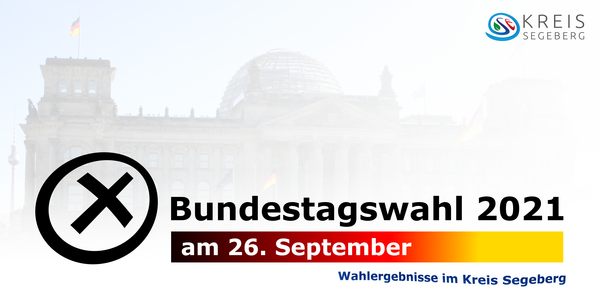 Auf weißem Hintergrund steht Bundestagswahl 2021 am 26. September geschrieben. Schemenhaft ist im Hintergrund das Reichstagsgebäude zu sehen.
